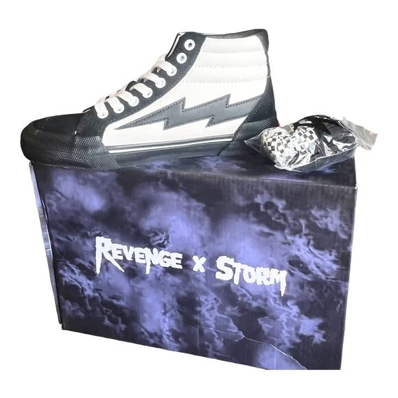 NEW Revenge x Storm Vol 2 HIGH TOP SNEAKERS Black White Men\'s 5 Women\'s 6.5 Box main image 12